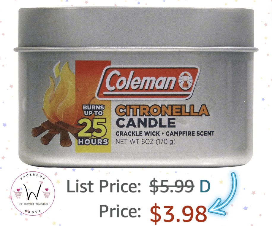 Coleman Campfire Scented Citronella Candle!